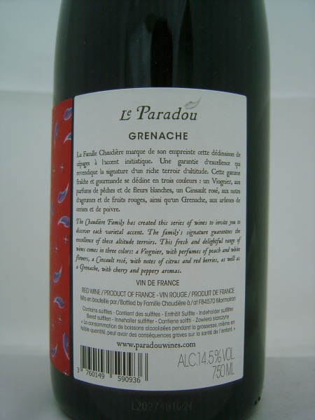 Château Pesquié Le Paradou Grenache 2019 Accent & Nuances Vin de France Rotwein 0,75l